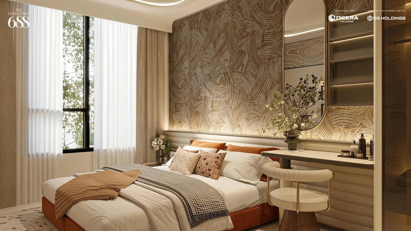 Nội thất căn 3PN sân vườn